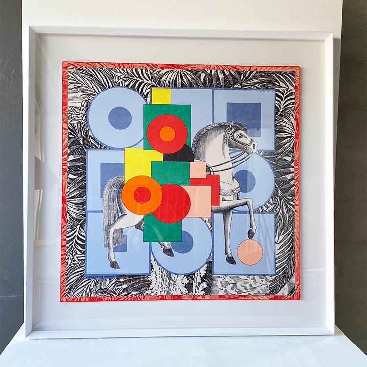 ｜Hermès愛馬仕90方巾｜#A62 懸浮