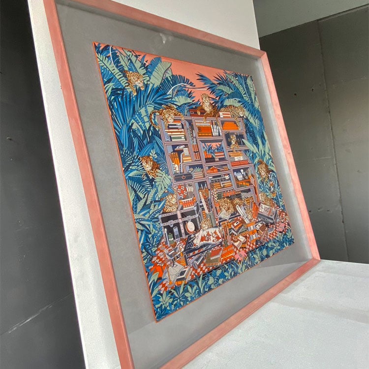 ｜Hermès愛馬仕90方巾｜#A62 懸浮