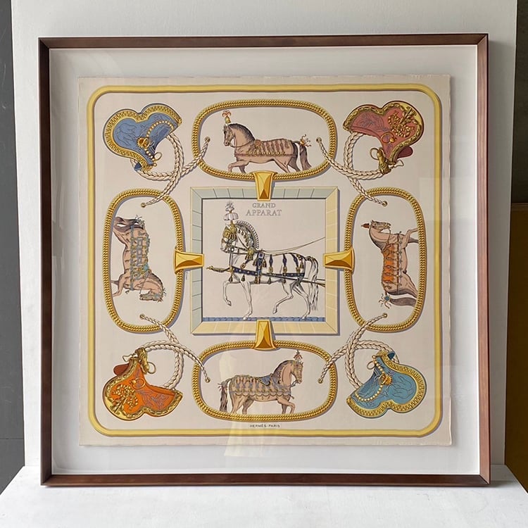 ｜Hermès愛馬仕90方巾｜#A62 懸浮