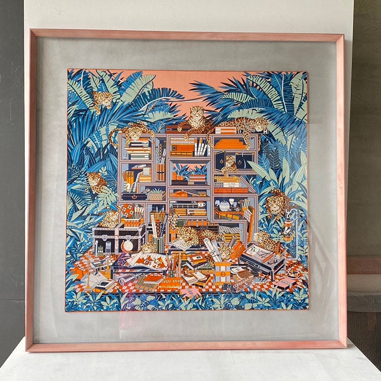 ｜Hermès愛馬仕90方巾｜#A62 懸浮