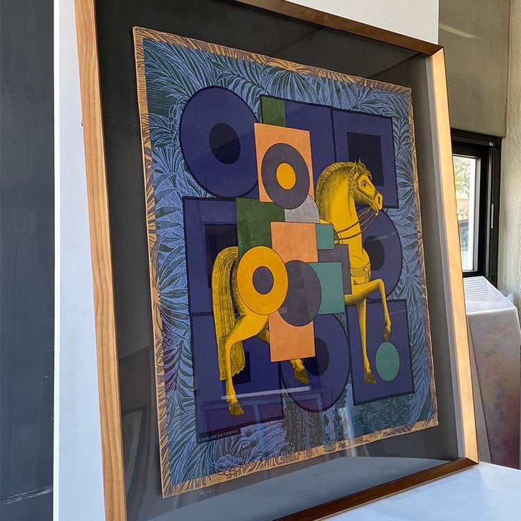 ｜Hermès愛馬仕90方巾｜#A62 懸浮