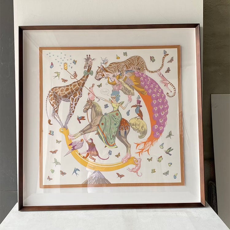 ｜Hermès愛馬仕90方巾｜#A62 懸浮