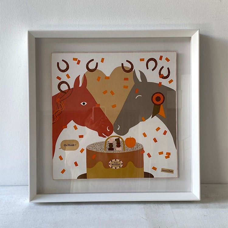 ｜Hermès愛馬仕45方巾｜#A62 懸浮