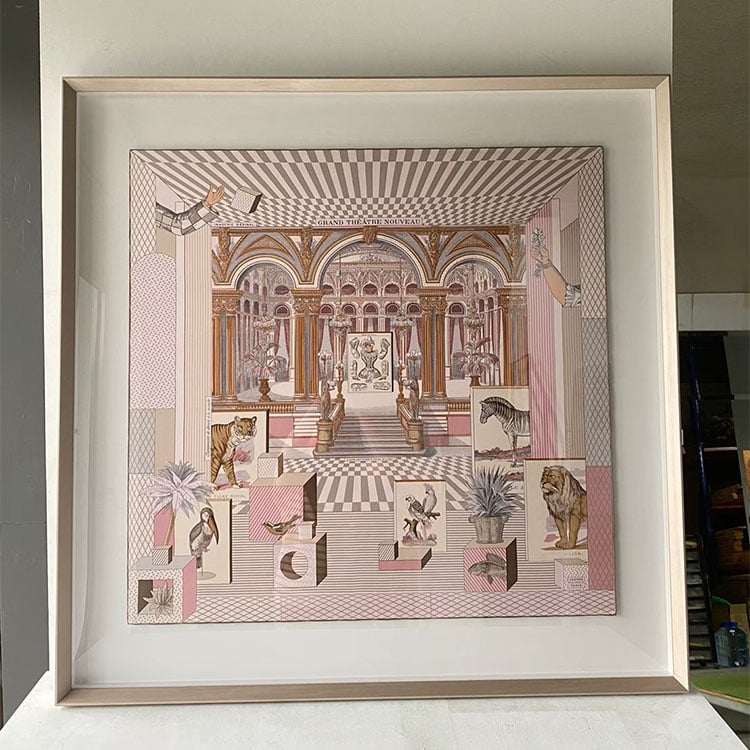 ｜Hermès愛馬仕90方巾｜#A62 懸浮