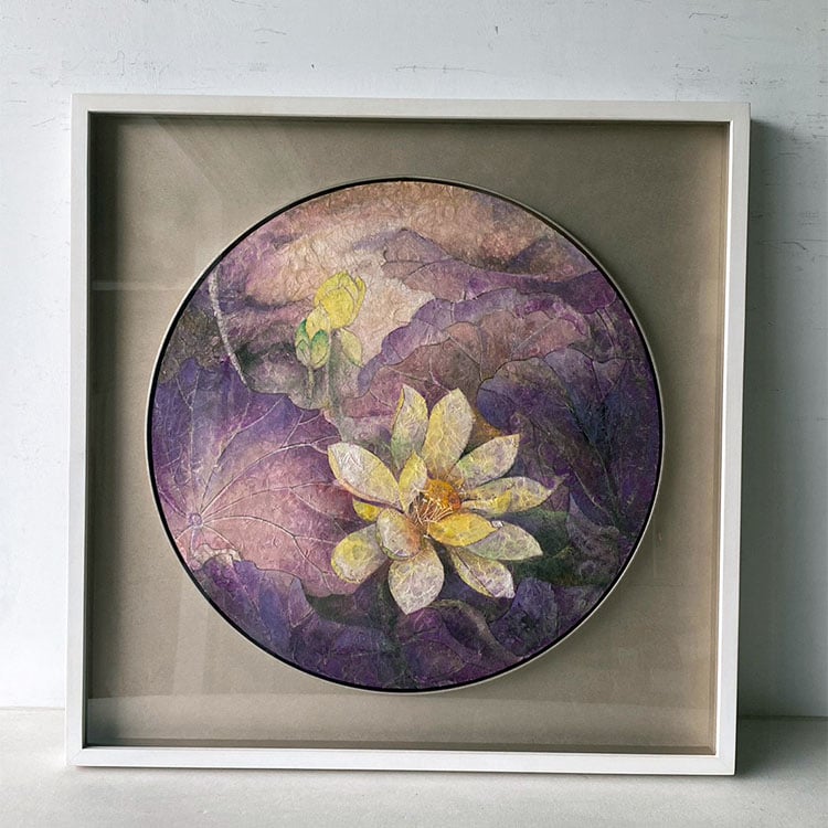 ｜膠彩｜#620+圓細內框+壓克力