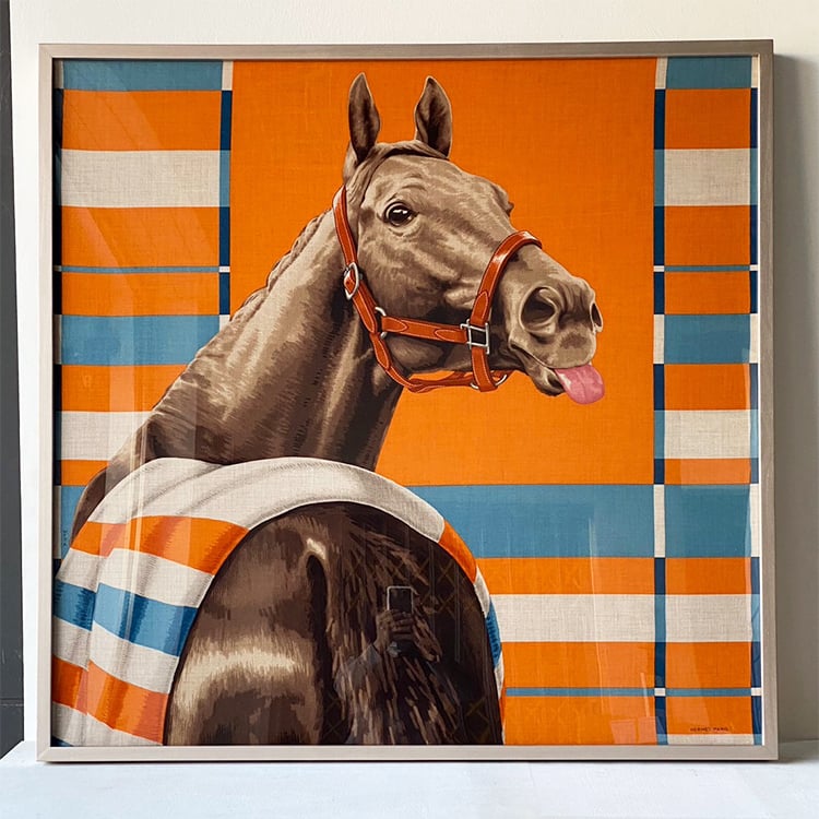 ｜Hermès愛馬仕100方巾｜#620直接裱