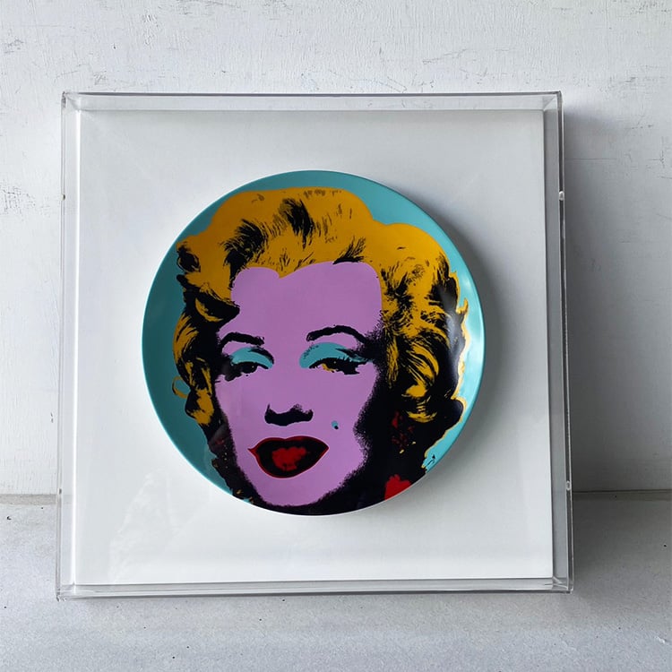 ｜藝術瓷盤｜#9CM底+壓克力罩