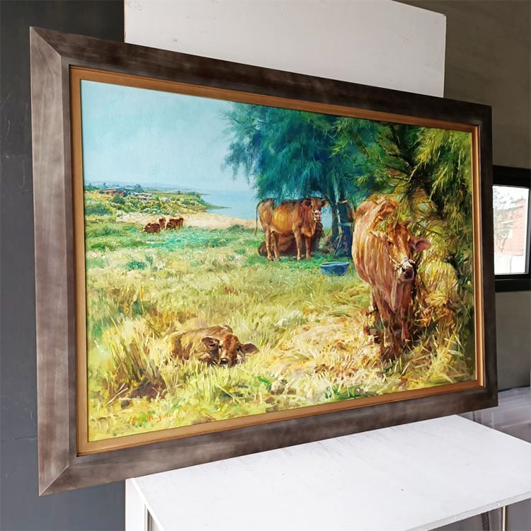 ｜油畫｜雙框 #900-2+130平