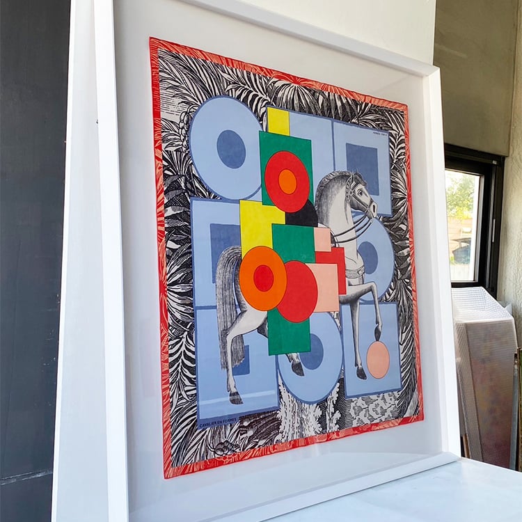 ｜Hermès愛馬仕90方巾｜#A62 懸浮