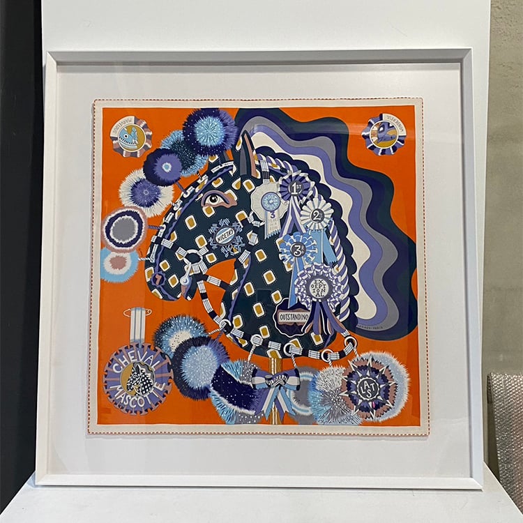 ｜Hermès愛馬仕90方巾｜#A62 懸浮