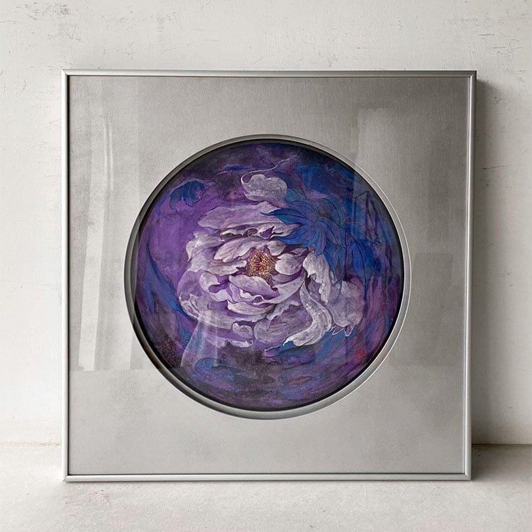 ｜膠彩｜#鋁框5303+雙層卡紙窗+壓克力