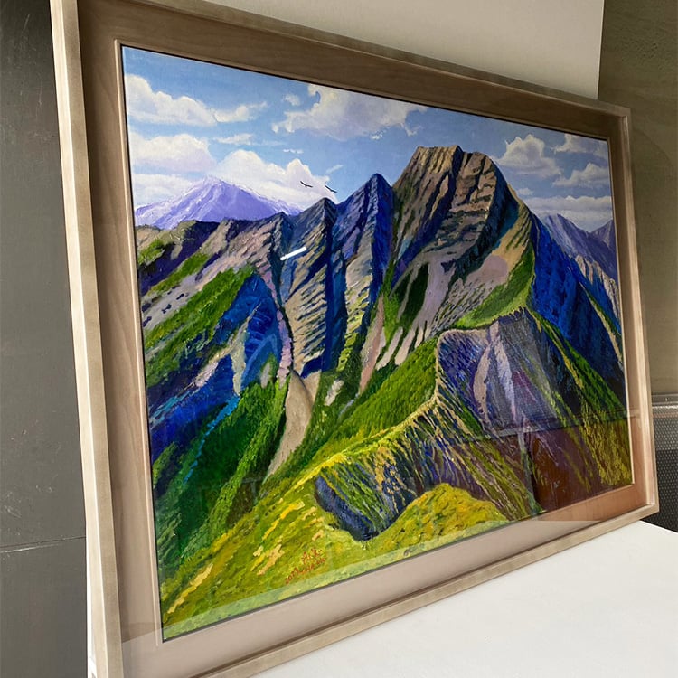 ｜油畫｜#450+6-2+壓克力(雙框)