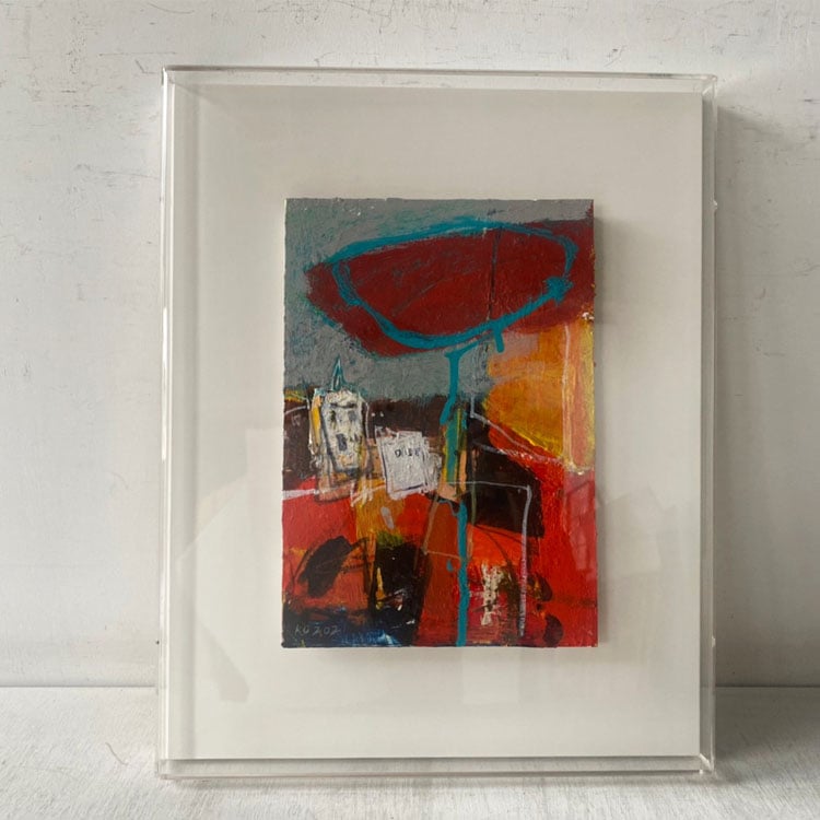 ｜油畫板｜壓克力框罩+底框