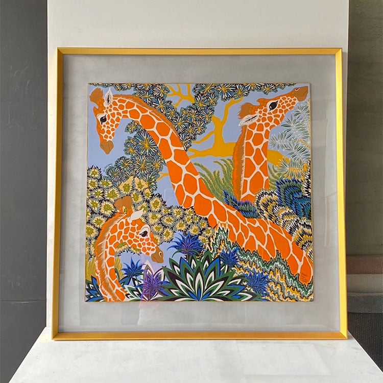 ｜Hermès愛馬仕90方巾｜#A62 懸浮