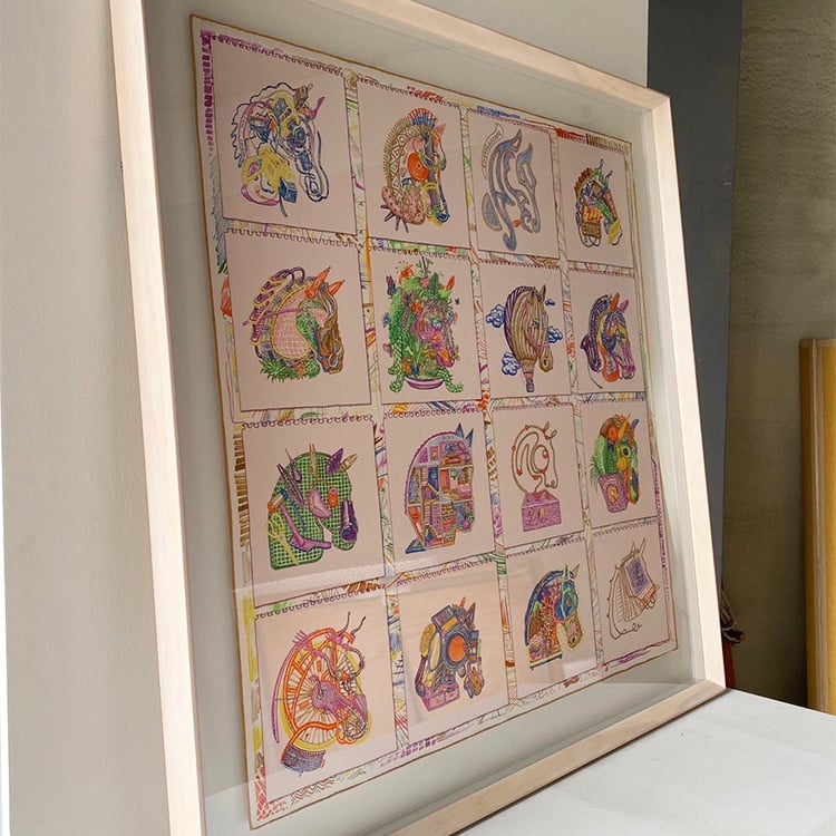 ｜Hermès愛馬仕90方巾｜#A62 懸浮