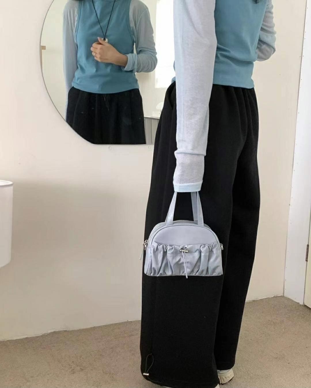 韓國TRO 法式波士頓貝殼手提斜挎包