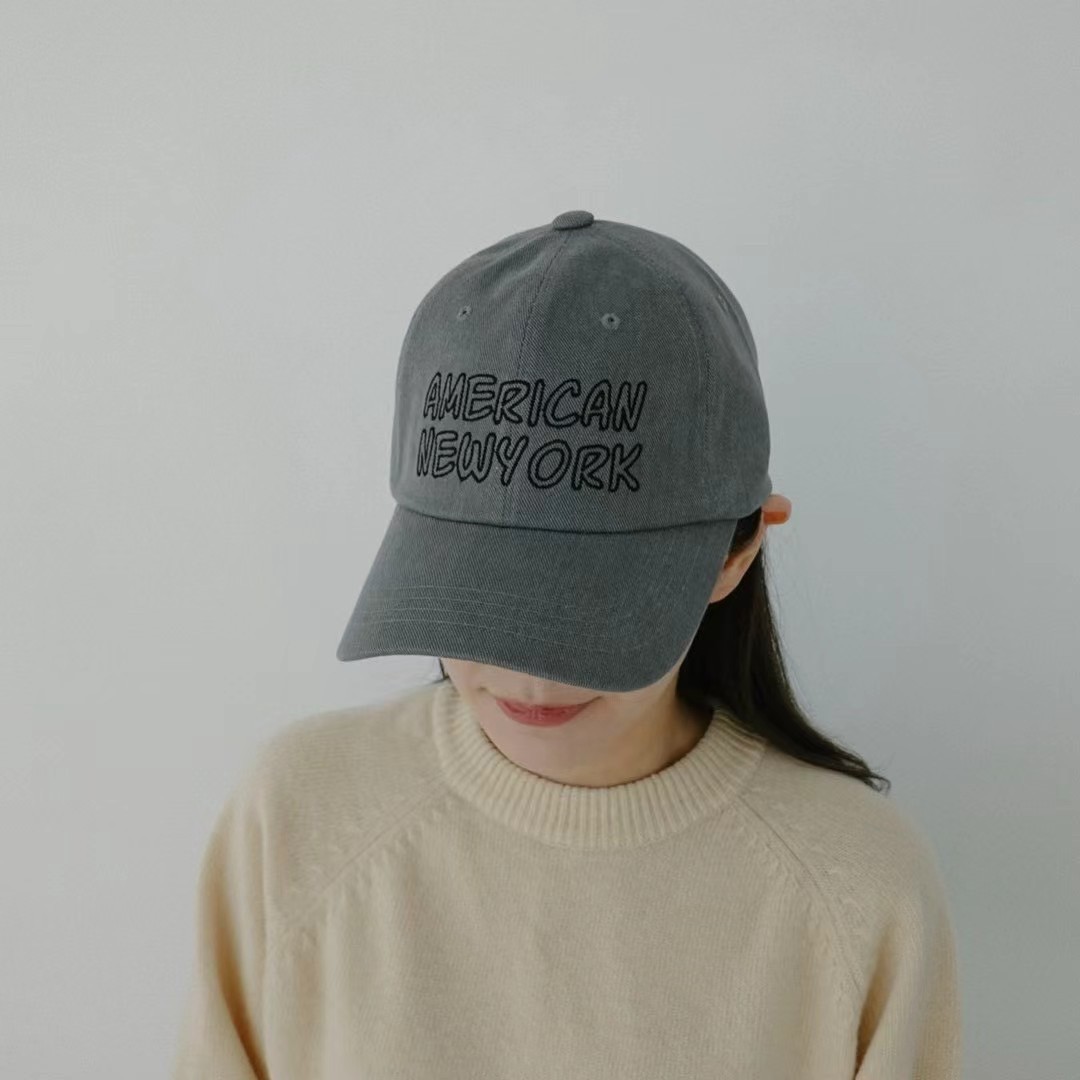 韓國UNI  NY鏤空字母刺繡棒球帽