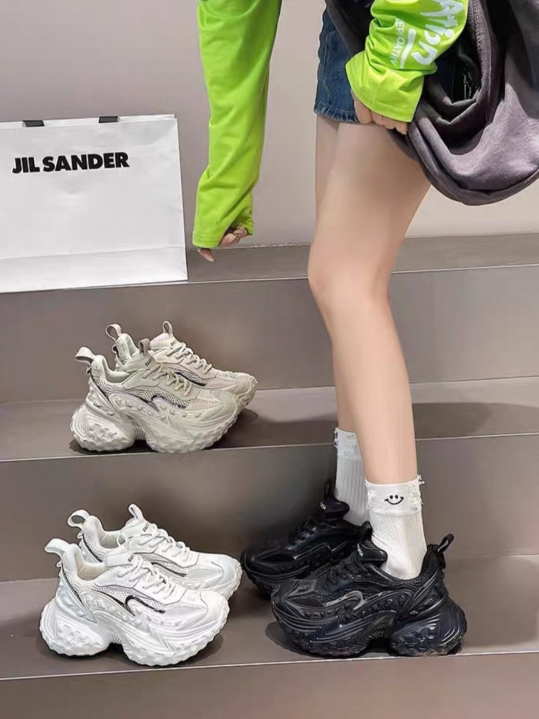 韓國 VBIN 2.0 鱷胎坦克老爹鞋 (女)