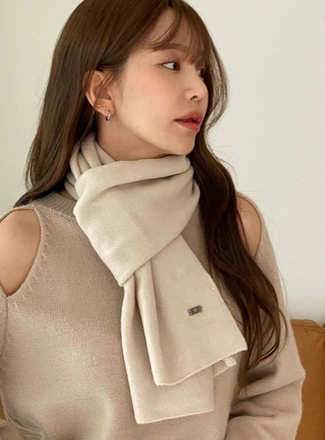 正韓單色素雅百搭圍巾 現貨(羊毛15%)