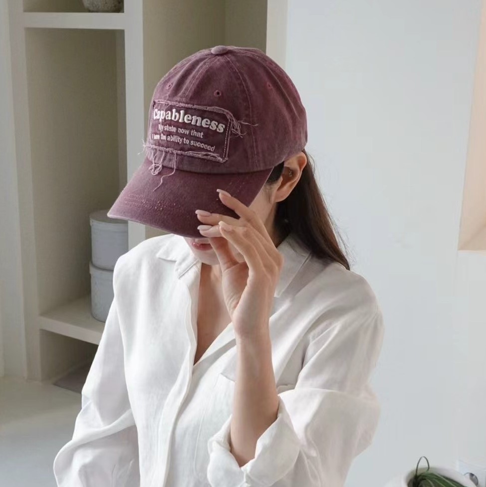 韓國UNI仿舊不收邊字母棒球帽