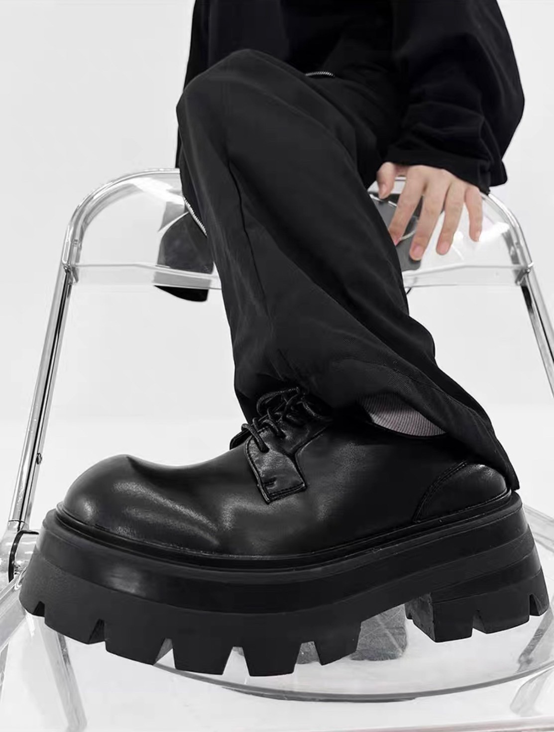 韓國 VBIN  七公分厚底鋸齒德比鞋