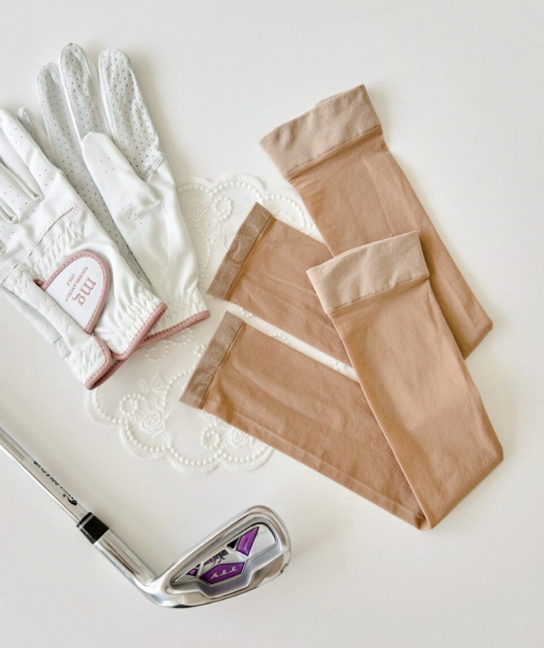 韓國 LEG 高爾夫防曬高彈力袖套