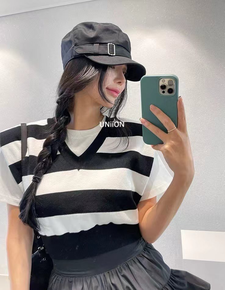 韓國 UNI 休閒百搭皮帶軍帽