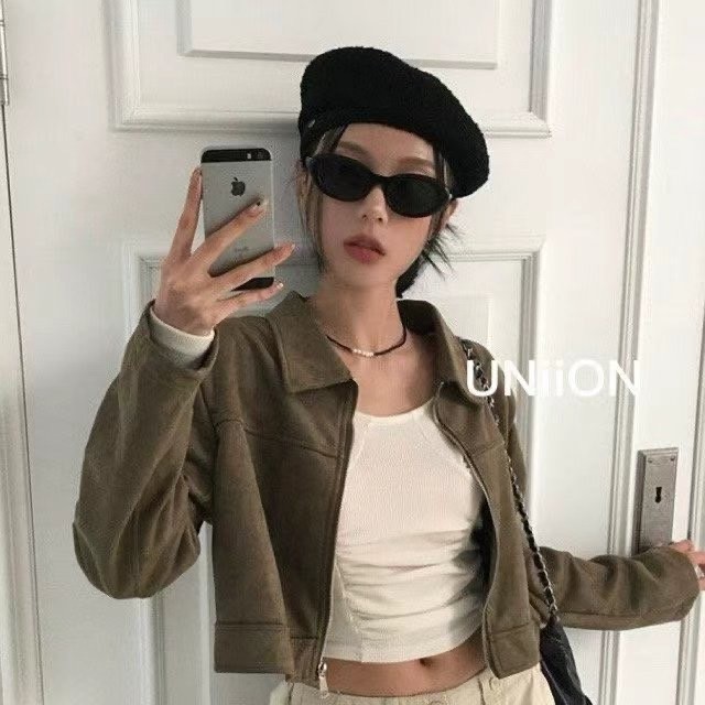 韓國UNI小香復古毛倪平頂帽