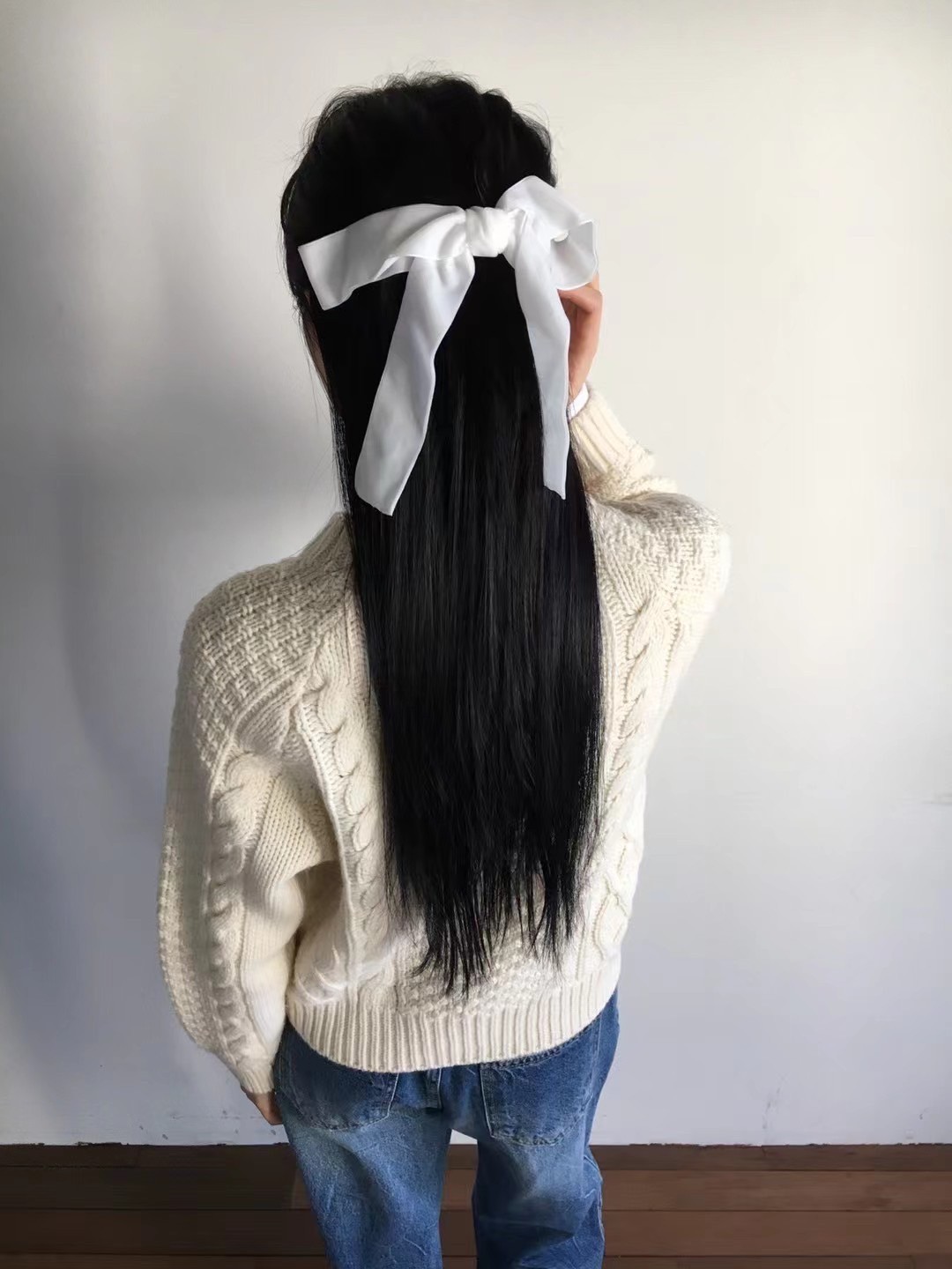 韓國髮飾NYU 浪漫法式慵懶短絲絨垂墜髮夾