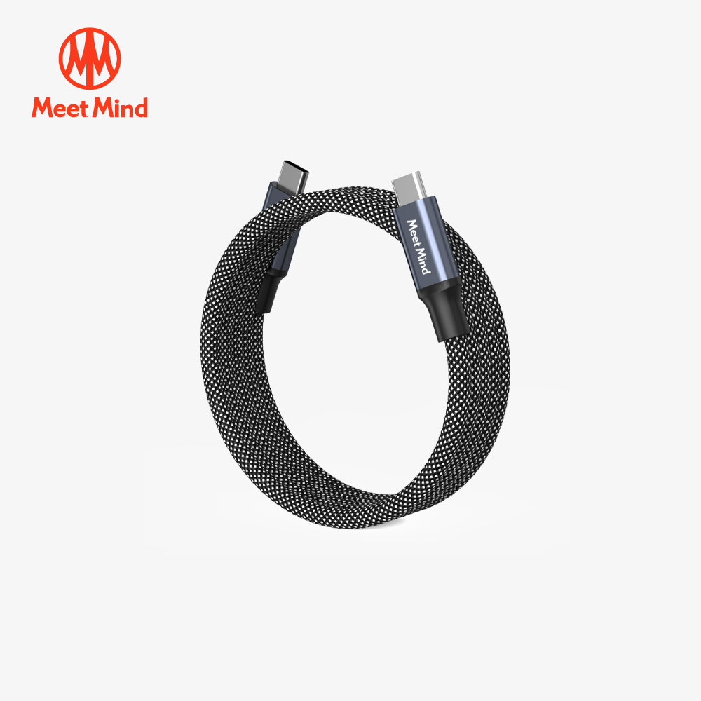 O-MagCables Type-C to Type-C 240W 磁性快收納充電傳輸線-黑色