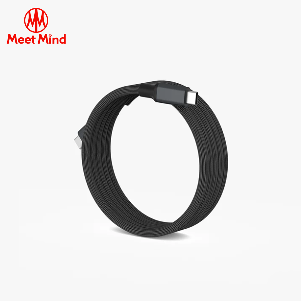 OL-MagCables Type-C to Type-C USB3.2 / 240W / 8k 磁性快收納充電傳輸線-黑色