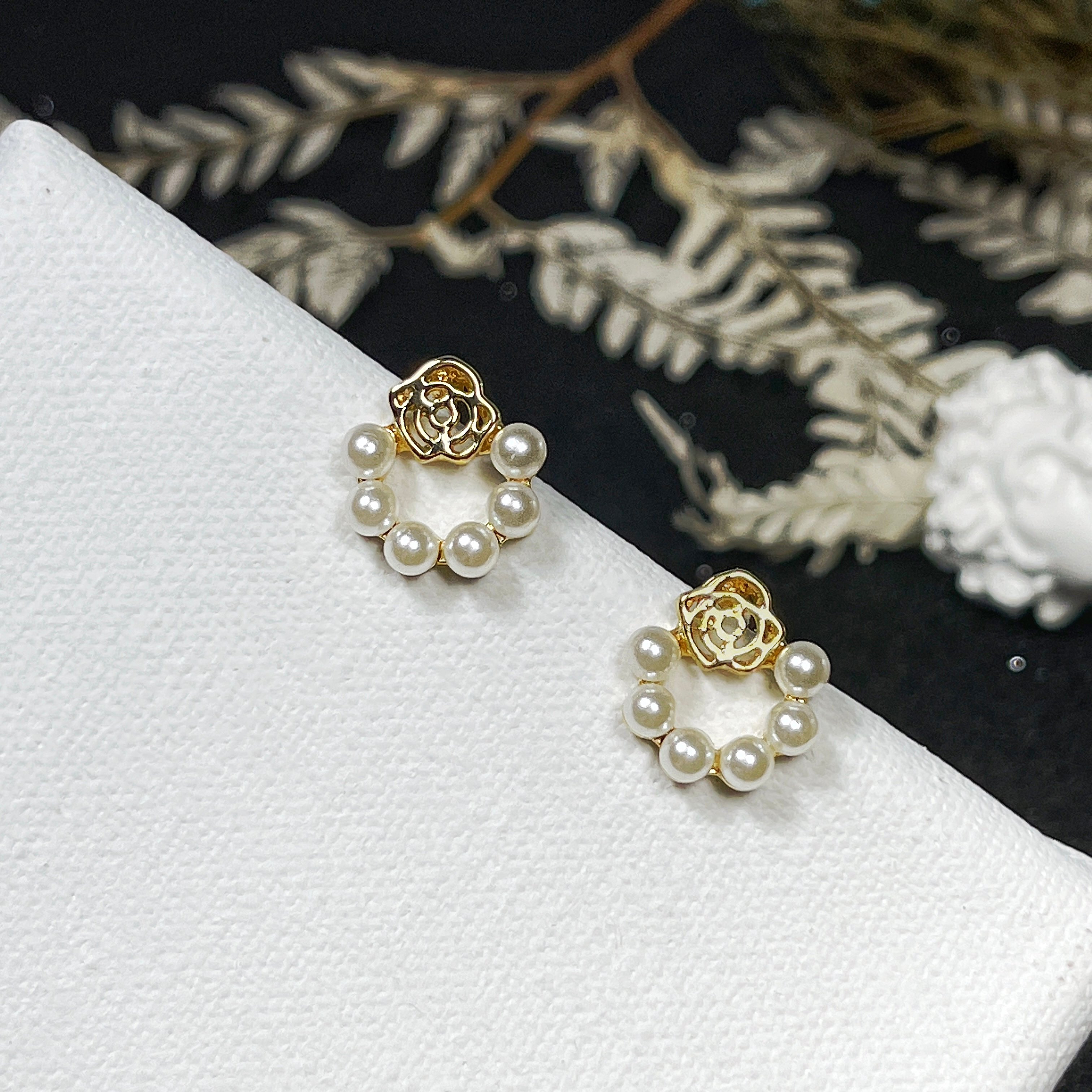 【 淳飾 】銀針｜法式浪漫玫瑰珍珠 1451904