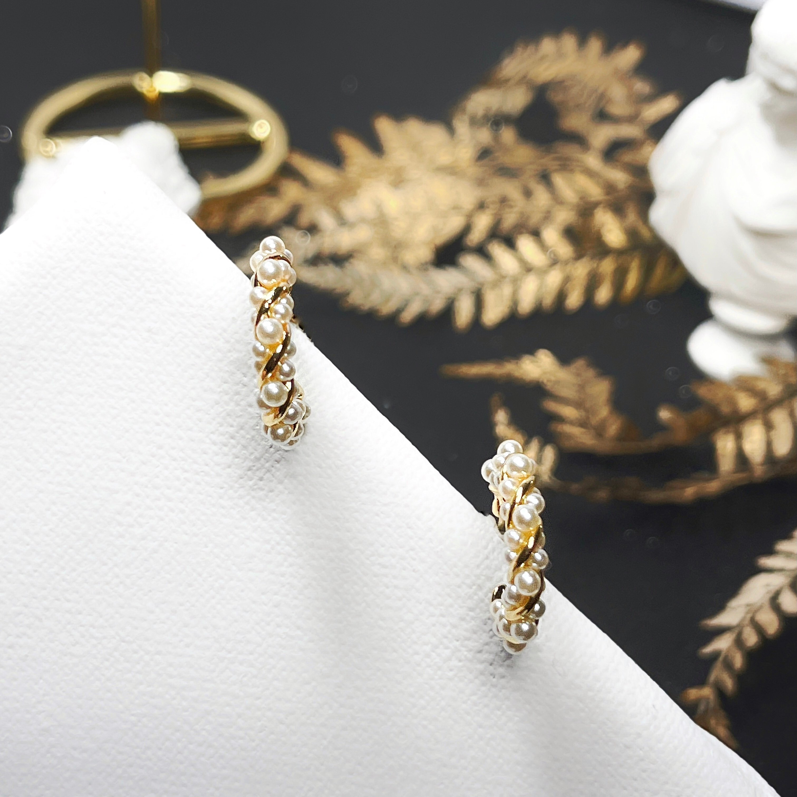 【 淳飾 】銀針｜珍珠麻花香風 1451913