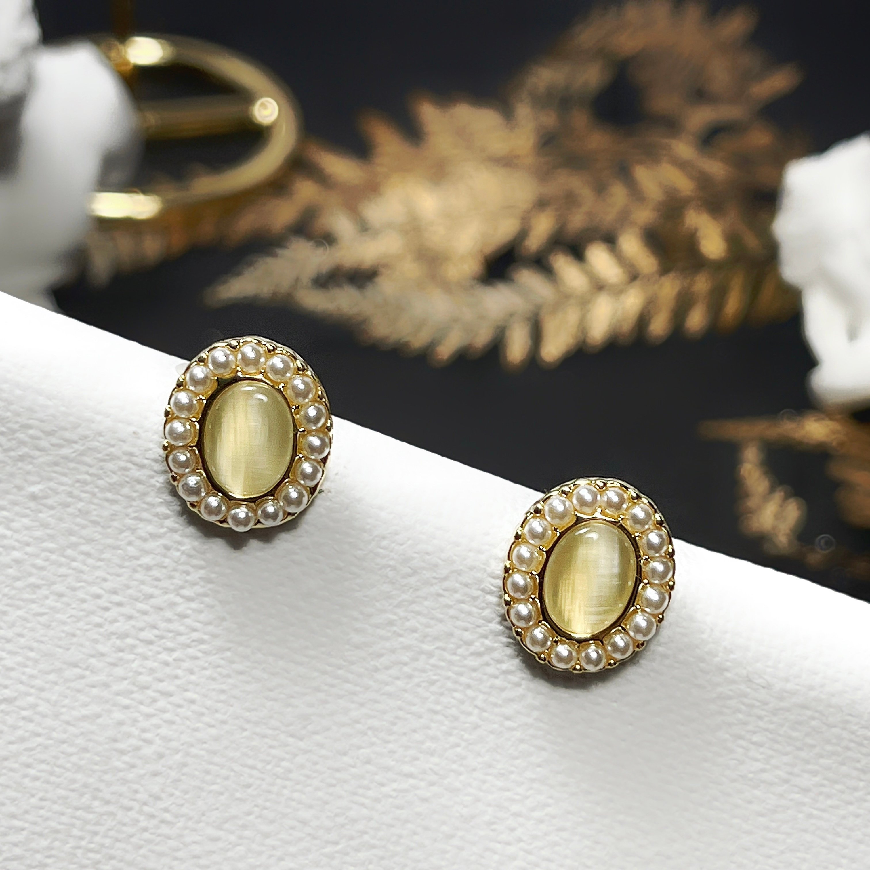 【 淳飾 】銀針｜法式優雅貓眼石 12161906