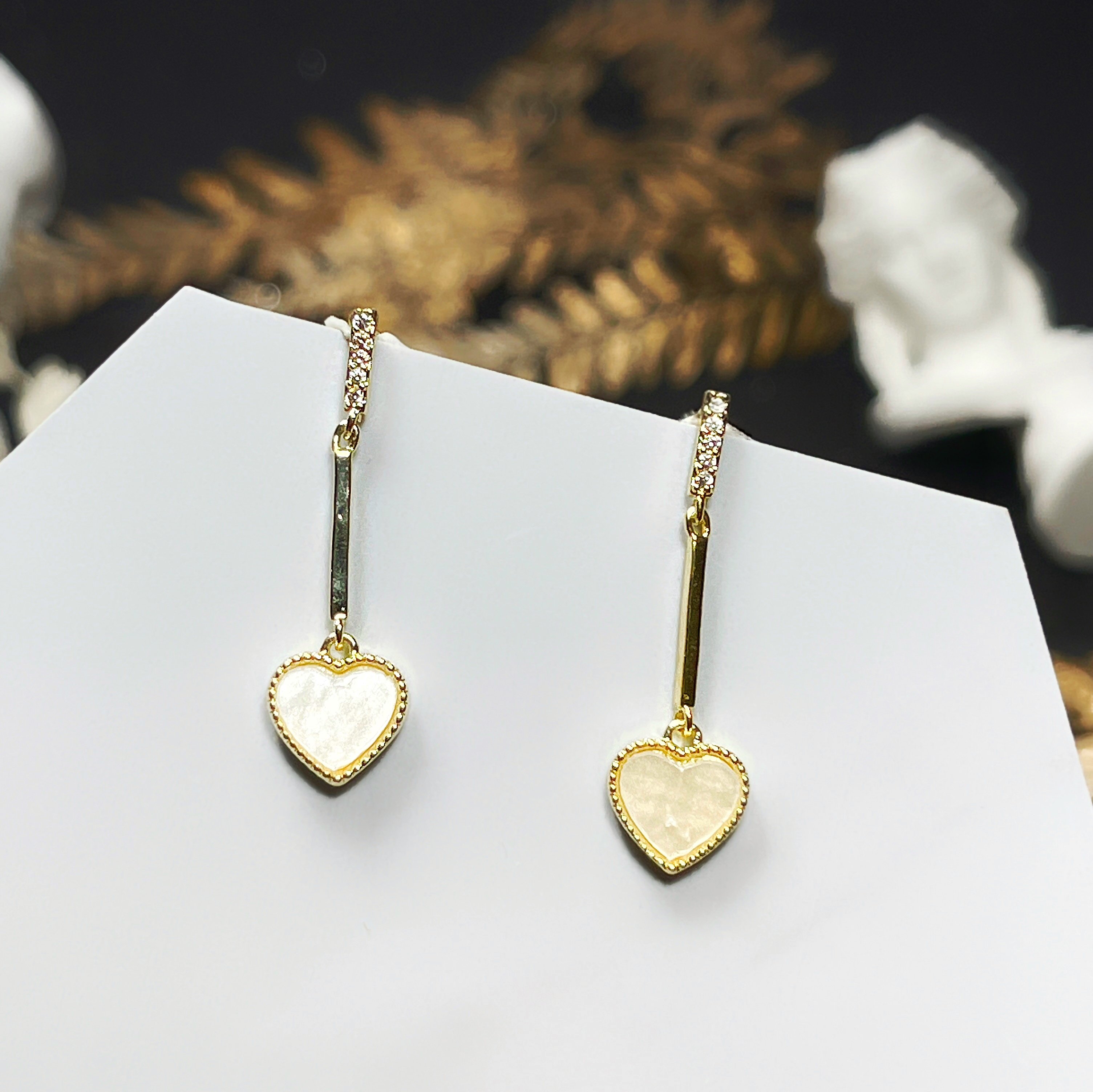 【 淳飾 】銀針｜貝殼愛鋯石 12161904