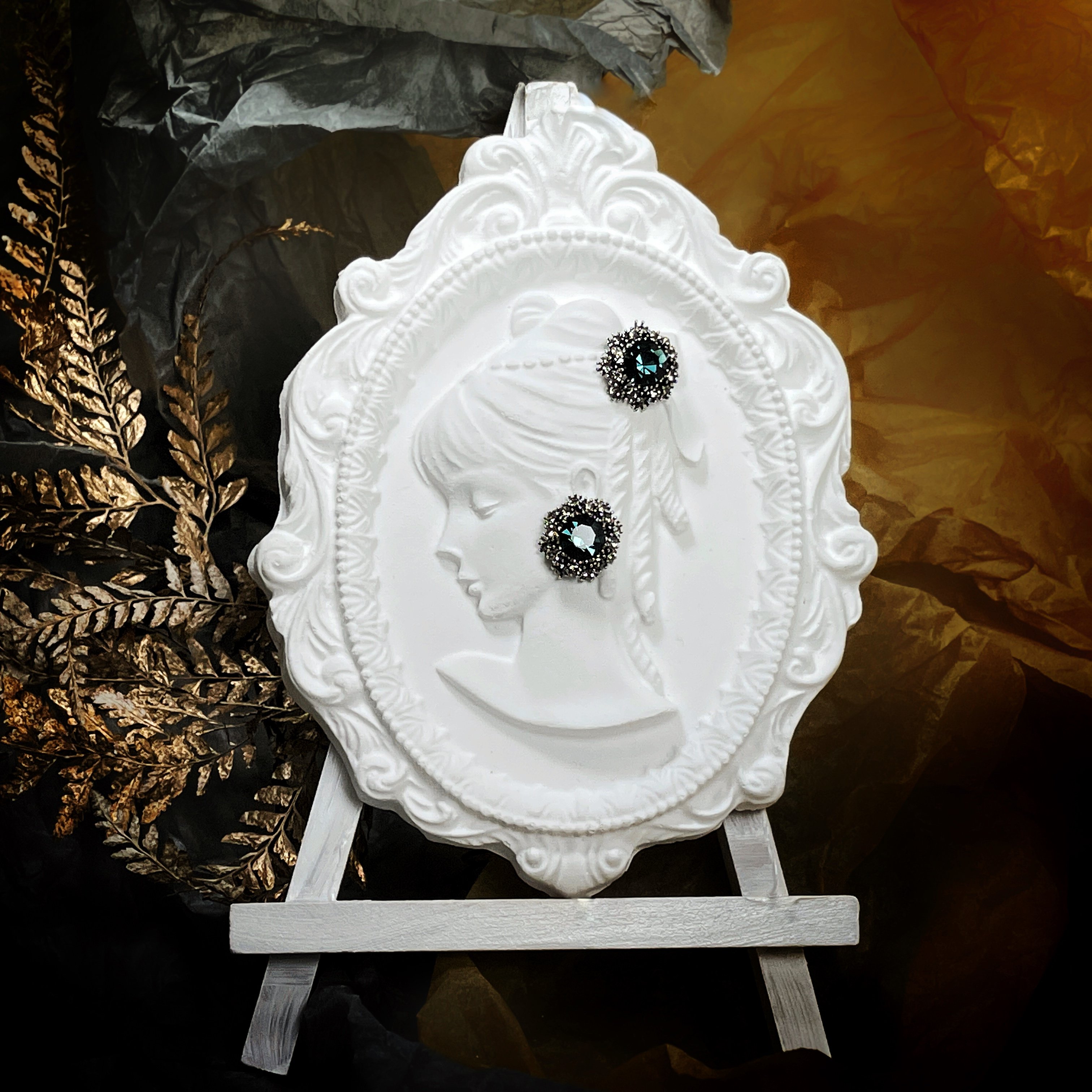 【 淳飾 】銀針｜藍鋯石花環 2011211403