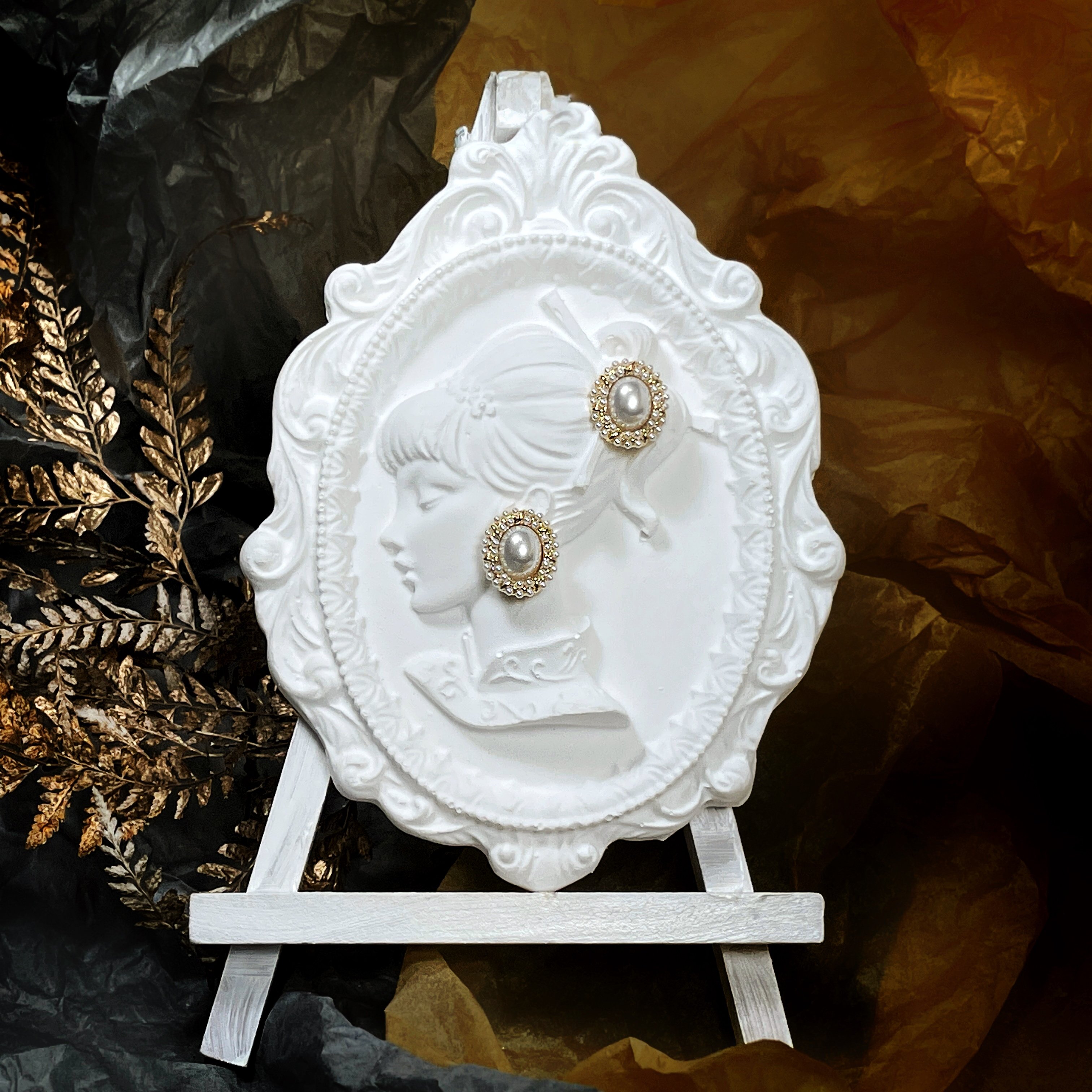 【 淳飾 】銀針｜氣質古典珍珠橢圓 12161931