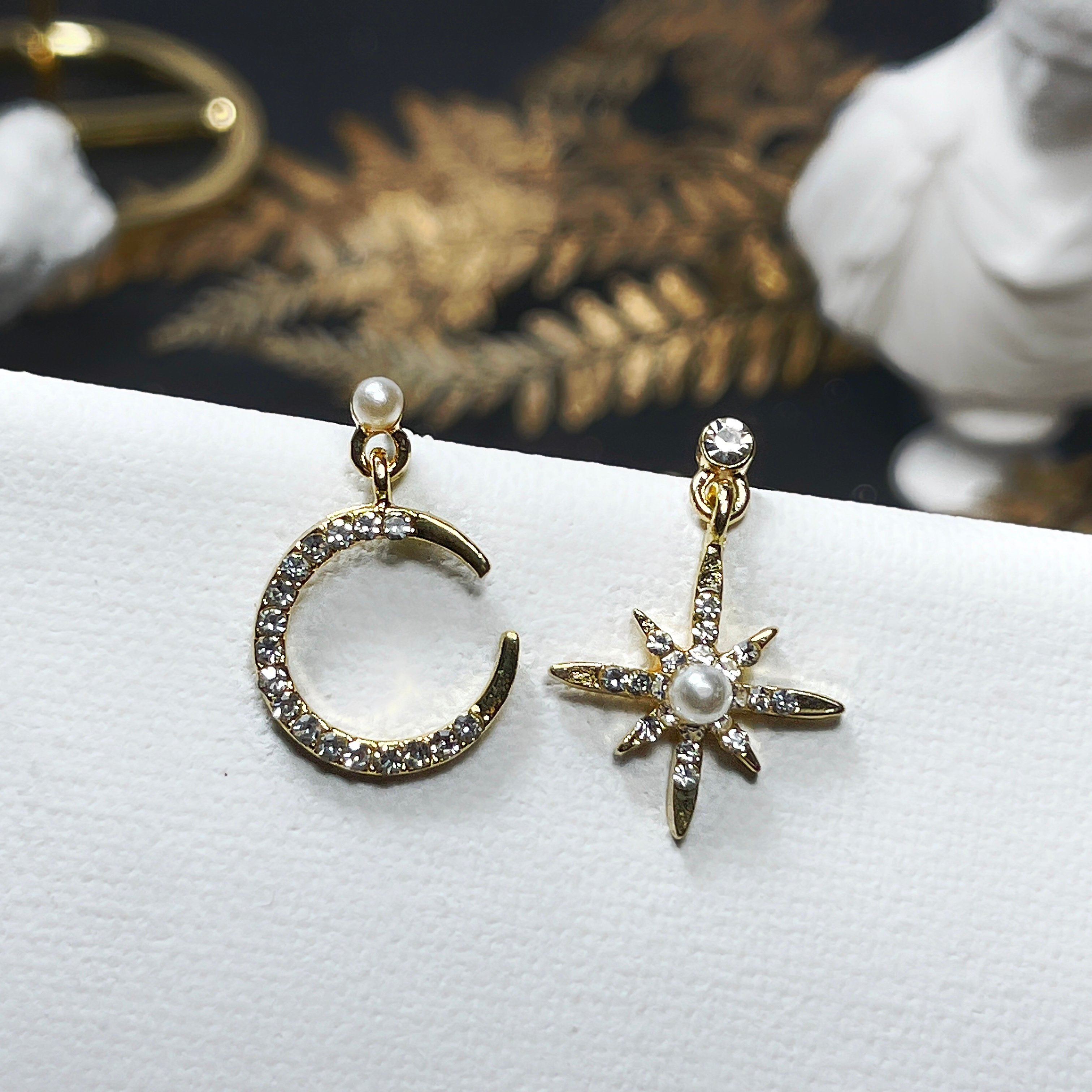 【 淳飾 】銀針｜韓風鋯石日月 1451906