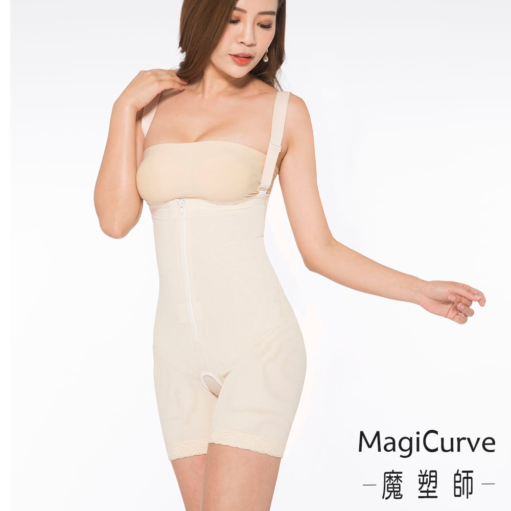 特價【 MagiCurve魔塑師】高腰短褲 P-008 高丹尼局部雙層 高腰束褲