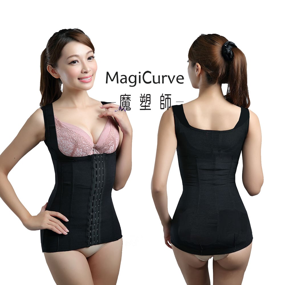【魔塑師】W-032 高丹尼背心式塑腹腰夾 (背部抽脂 /腹部抽脂/全雙層)