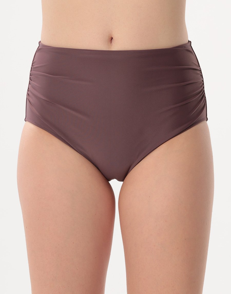 Haolang 可可棕高腰比基尼褲