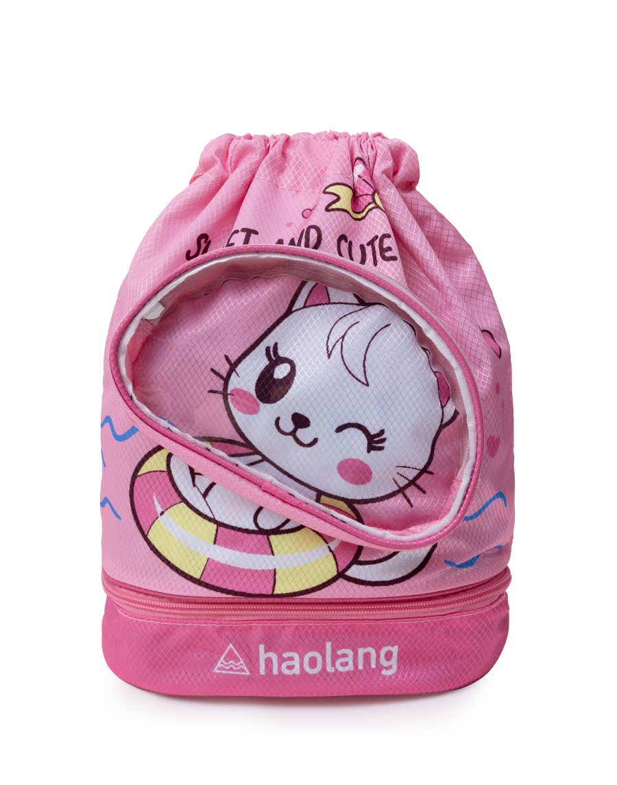 Haolang 兒童貓咪乾溼分離包