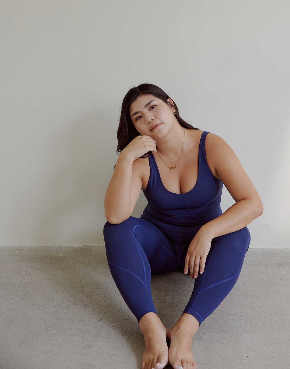 Haolang 午夜藍運動緊身長褲/Leggings