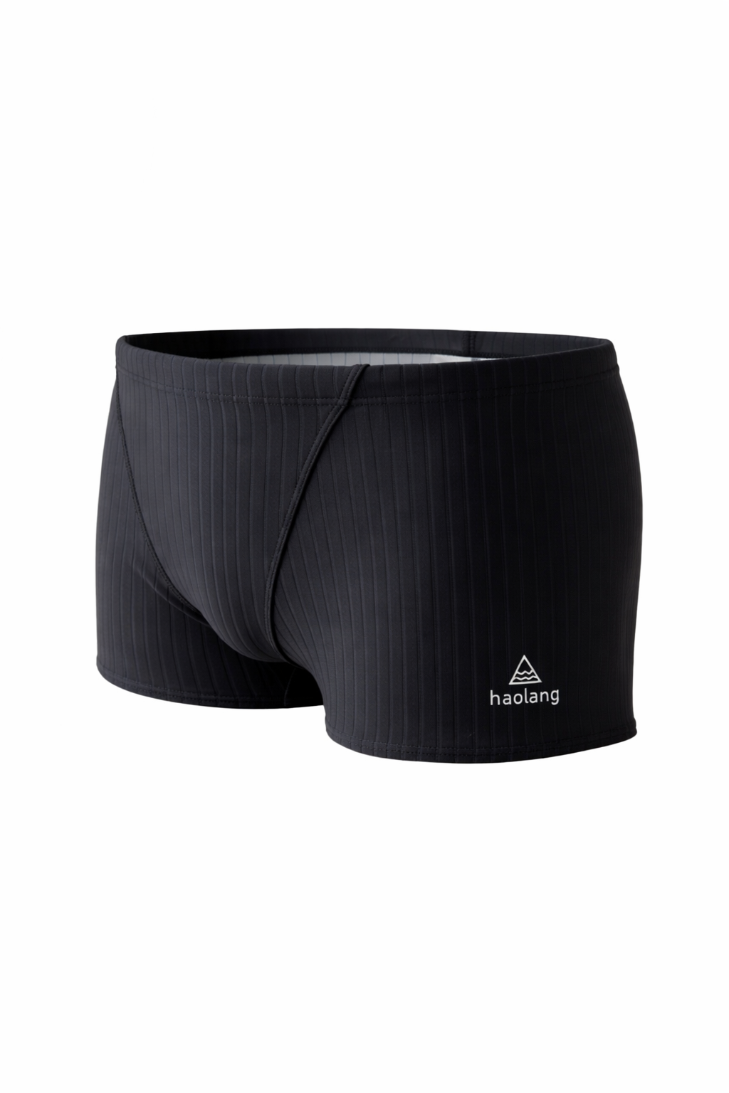 Haolang 經典黑競速平口泳褲/抗氯 Haolang 經典黑競速平口泳褲/抗氯
