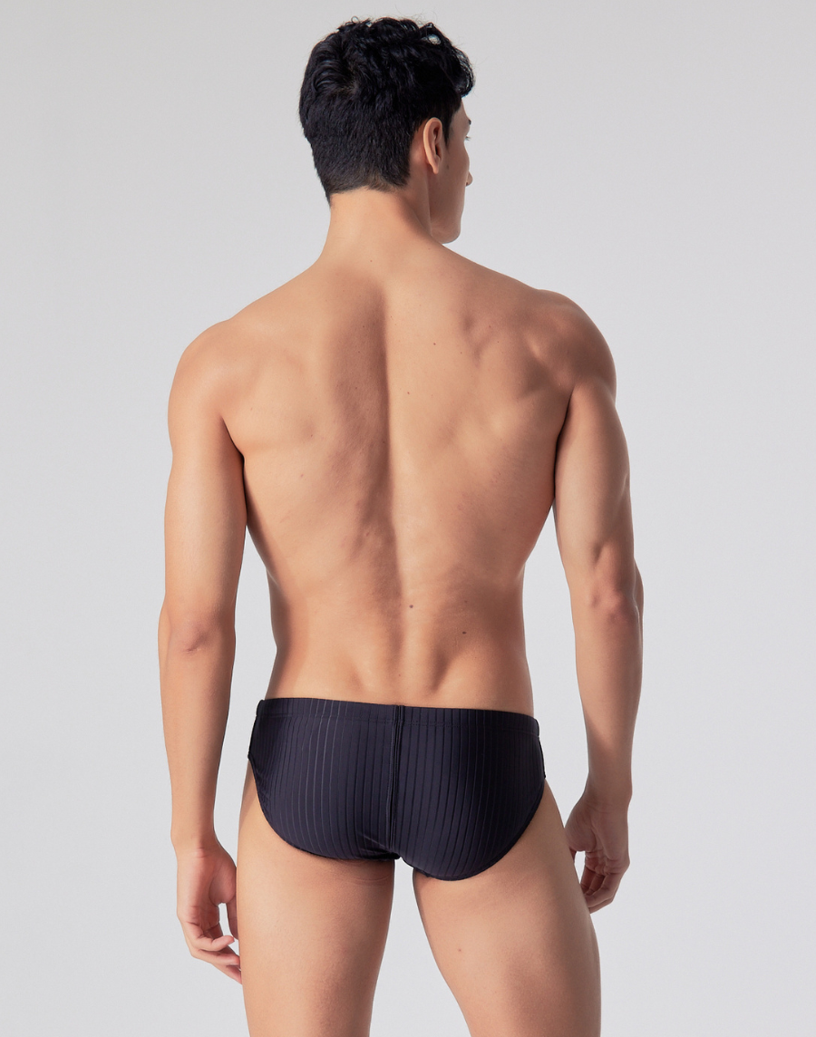 Haolang 經典黑競速三角泳褲/抗氯