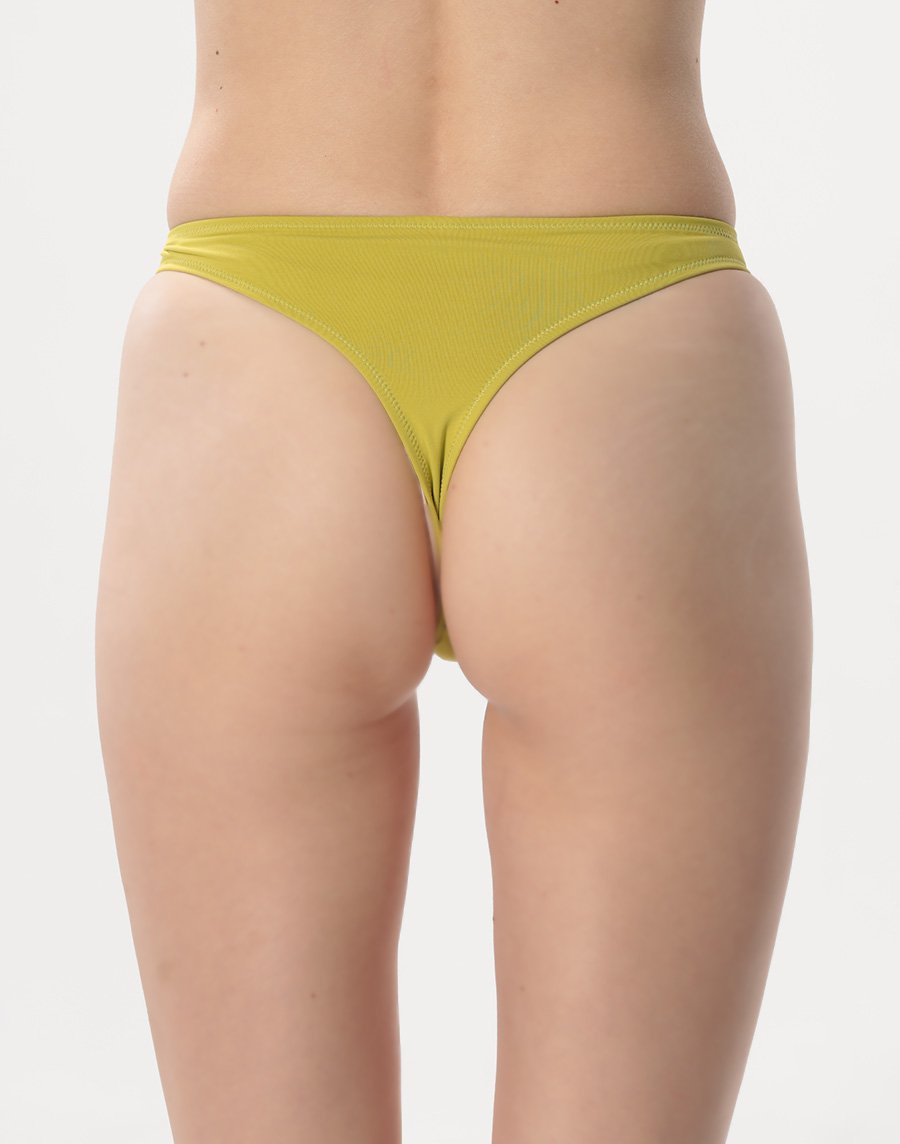 Haolang 芥末黃辣丁比基尼褲