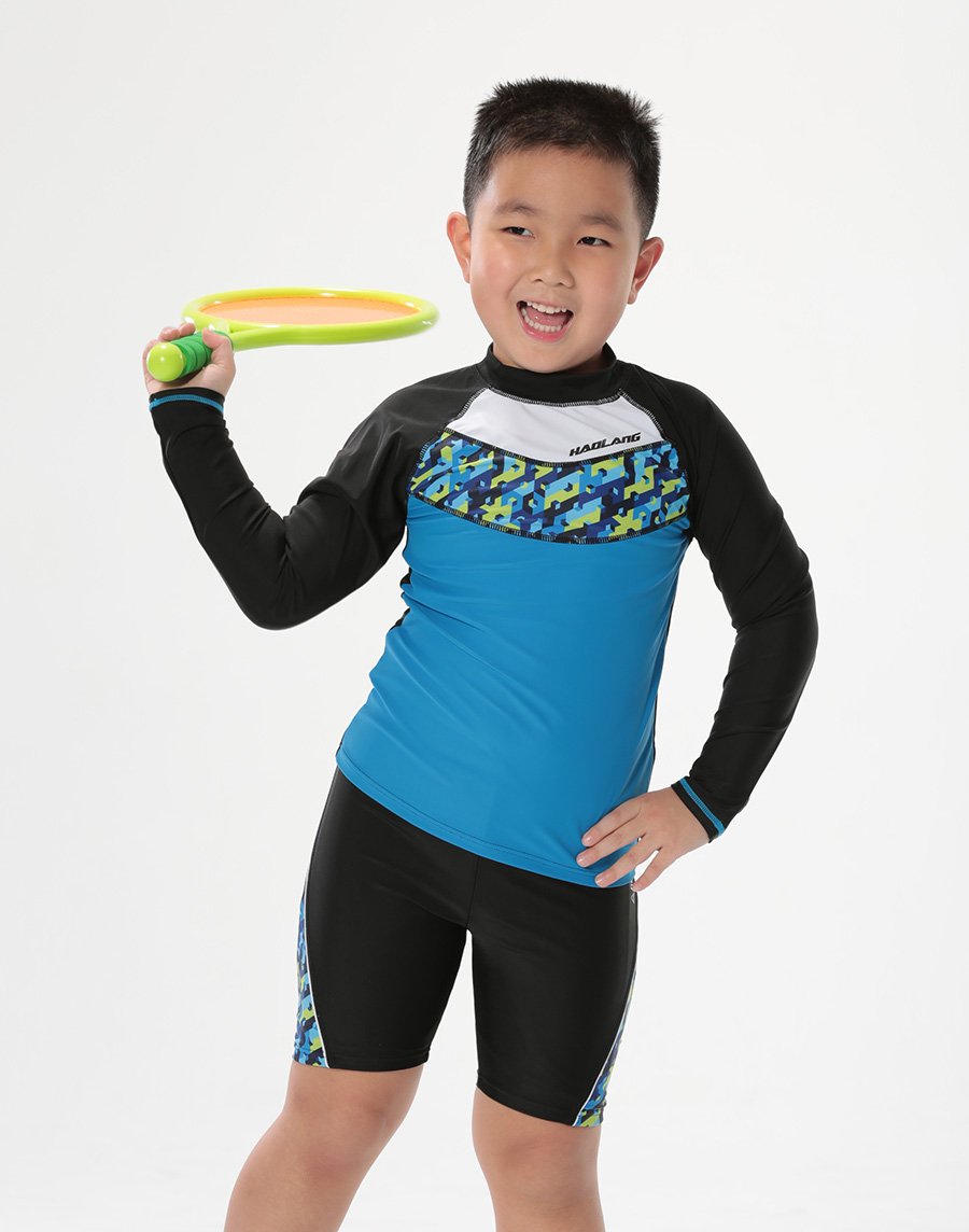 Haolang 特攻隊男童長袖泳衣