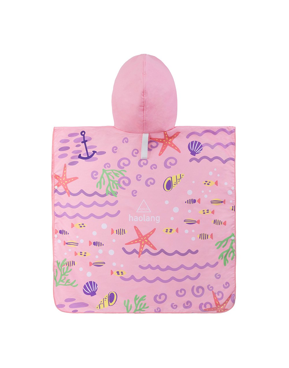 Haolang 粉紅貓咪快乾毛巾衣(纖維毛)