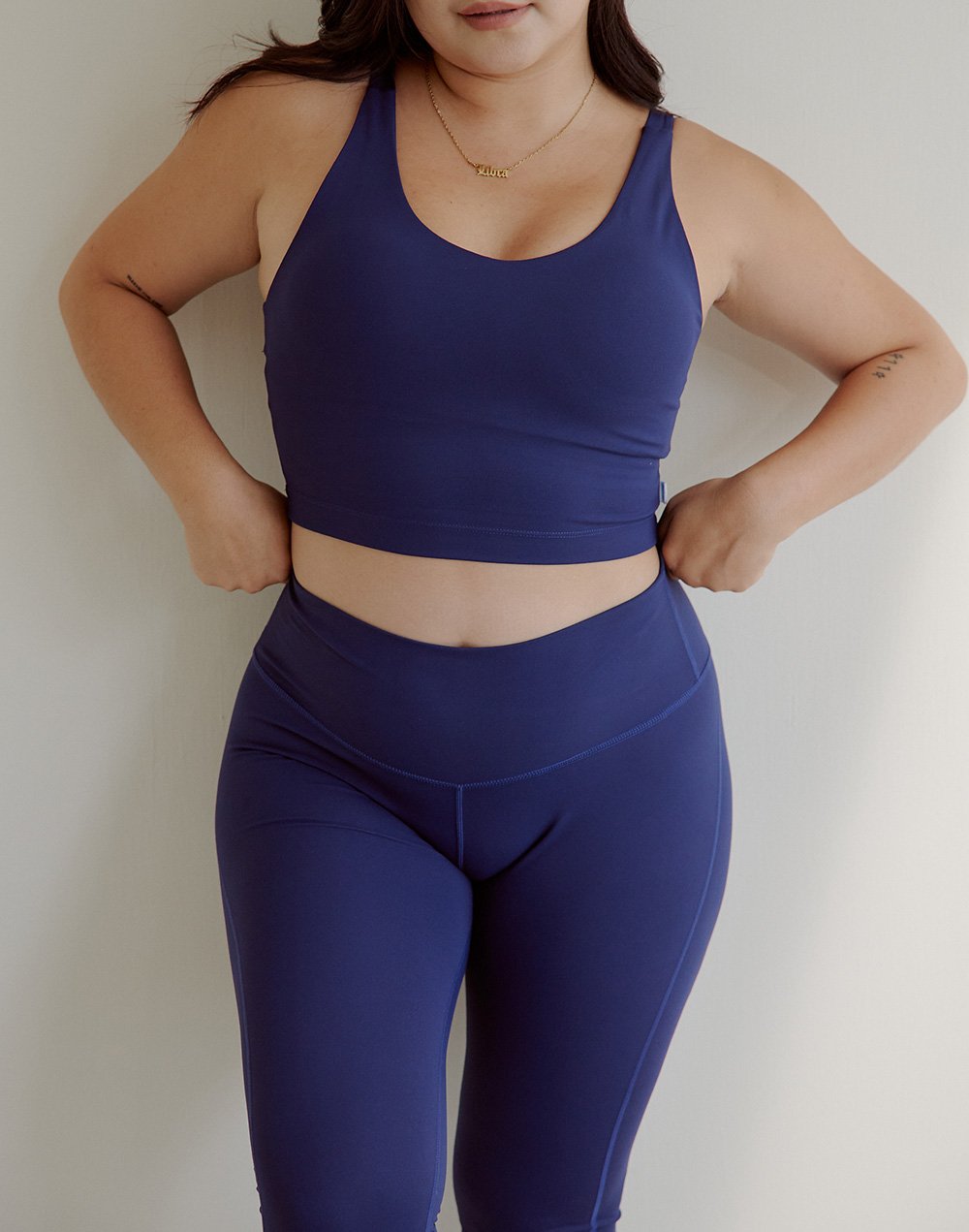 Haolang 午夜藍運動緊身長褲/Leggings