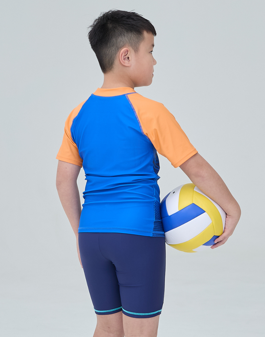 Haolang 籃球隊男童短袖泳衣55701